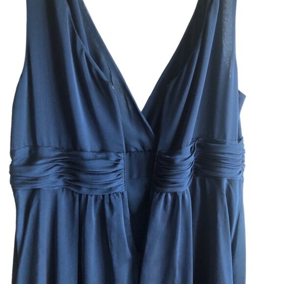 NWT Adrianna Papell Occasion Dress Size 20W Navy Floral Bodice - Picture 12 of 16